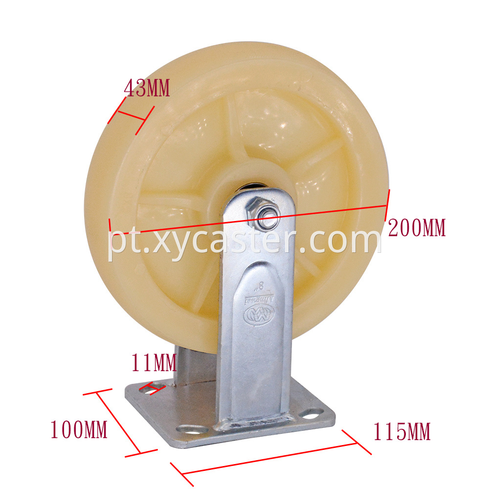 8 Inch Pp Fixed Caster